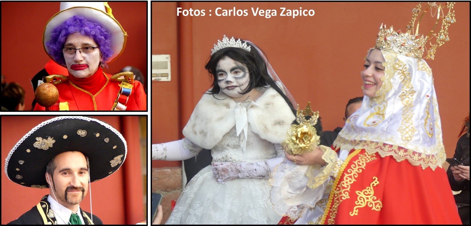 Carnaval virgen y payasos