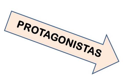 Protagonistas izquierda inclinada