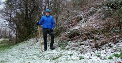 Con la nieve por el valle